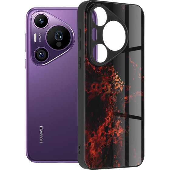 Techsuit - Glaze Series - Huawei Pura 70 Pro - Red Nebula