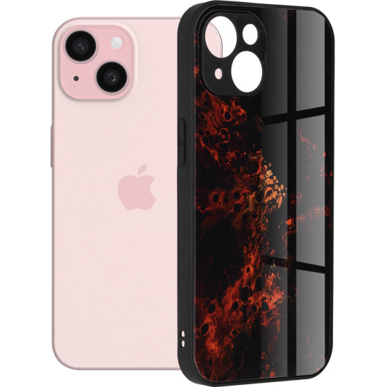 Techsuit - Glaze Series - iPhone 15 - Red Nebula