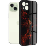 Techsuit - Glaze Series - iPhone 15 Plus - Red Nebula