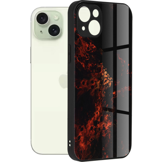Techsuit - Glaze Series - iPhone 15 Plus - Red Nebula