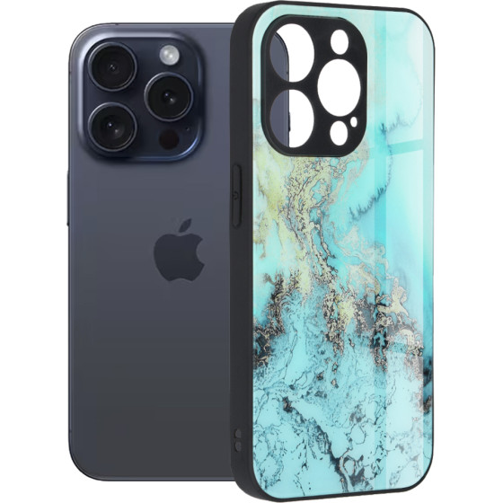 Techsuit - Glaze Series - iPhone 15 Pro - Blue Ocean