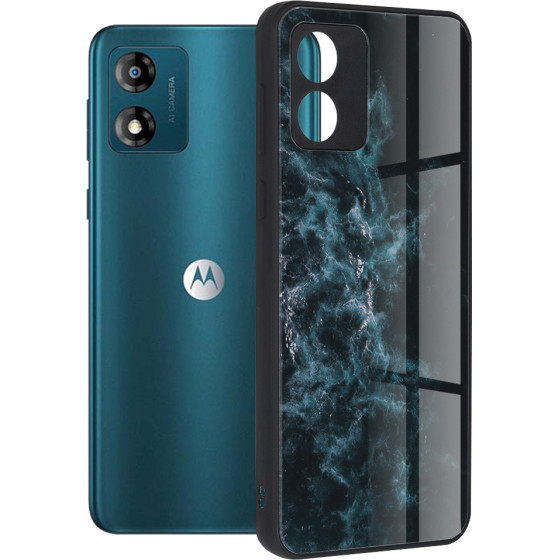 Techsuit - Glaze Series - Motorola Moto E13 - Blue Nebula