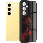 Techsuit - Glaze Series - Samsung Galaxy S24 FE - Red Nebula