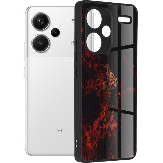 Techsuit - Glaze Series - Xiaomi Redmi Note 13 Pro+ 5G - Red Nebula