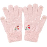 Techsuit - Gloves (ST0011) - from Mink Fur, Size 21cm - Pink - (ST0011;PINK)