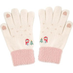 Techsuit - Gloves (ST0011) - from Mink Fur, Size 21cm - White - (ST0011;WHITE)