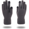 Techsuit - Gloves (ST0012) - from Alpaca Wool, Size 22cm - Dark Grey