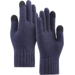 Techsuit - Gloves (ST0012) - from Alpaca Wool, Size 22cm - Navy Blue