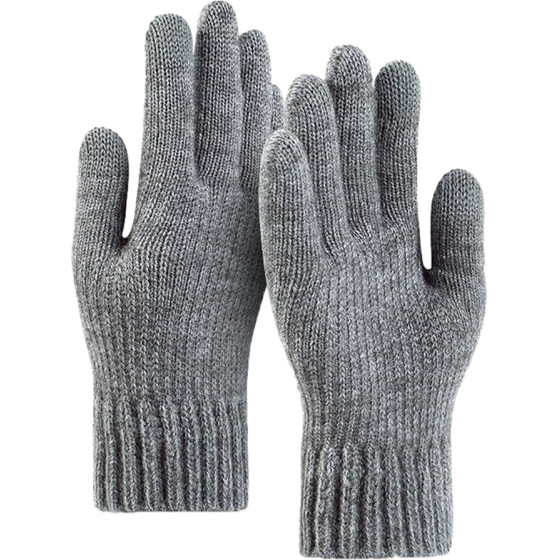 Techsuit - Gloves (ST0012) - from Alpaca Wool, Size 22cm - Light Grey