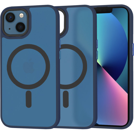 Techsuit - HaloFrost MagSafe Series - iPhone 13 - Deep Blue