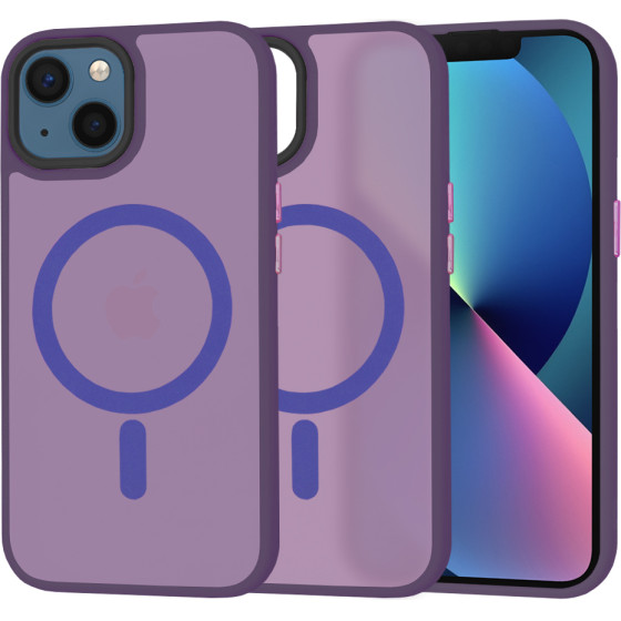 Techsuit - HaloFrost MagSafe Series - iPhone 13 - Deep Purple