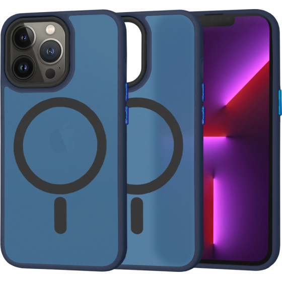 Techsuit - HaloFrost MagSafe Series - iPhone 13 Pro - Deep Blue