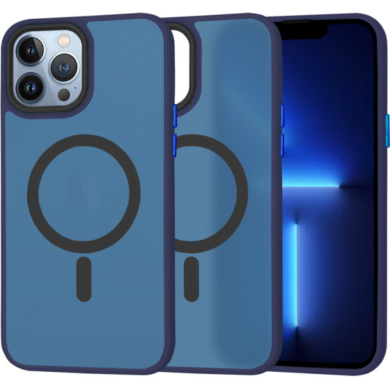 Techsuit - HaloFrost MagSafe Series - iPhone 13 Pro Max - Deep Blue