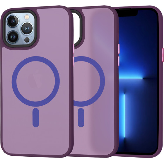 Techsuit - HaloFrost MagSafe Series - iPhone 13 Pro Max - Deep Purple
