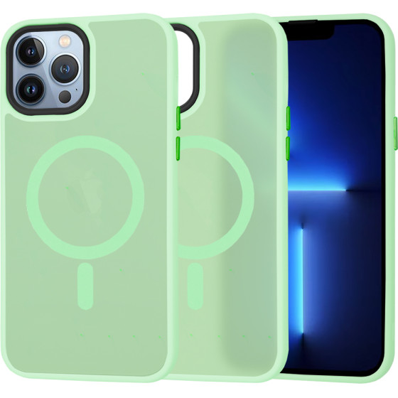 Techsuit - HaloFrost MagSafe Series - iPhone 13 Pro Max - Light Green