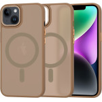 Techsuit - HaloFrost MagSafe Series - iPhone 14 - Sandstone Brown