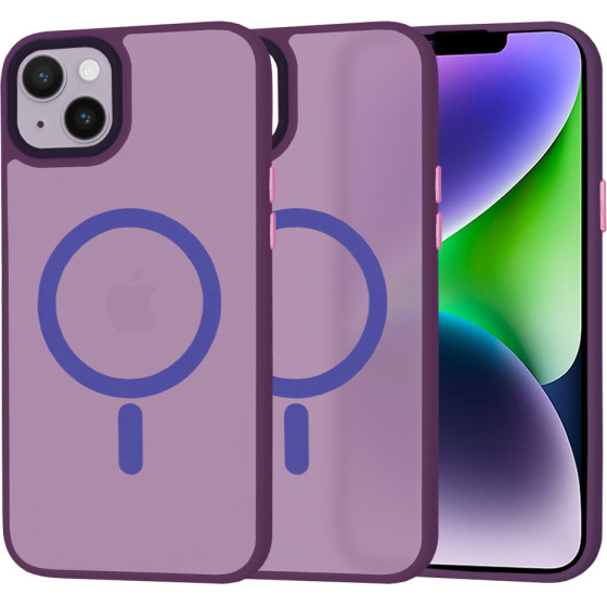 Techsuit - HaloFrost MagSafe Series - iPhone 14 Plus - Deep Purple