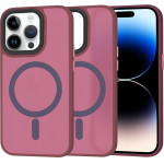 Techsuit - HaloFrost MagSafe Series - iPhone 14 Pro - Bordeaux