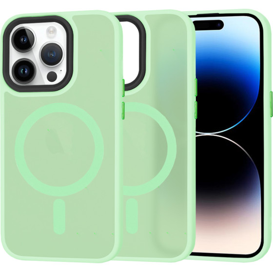 Techsuit - HaloFrost MagSafe Series - iPhone 14 Pro - Light Green
