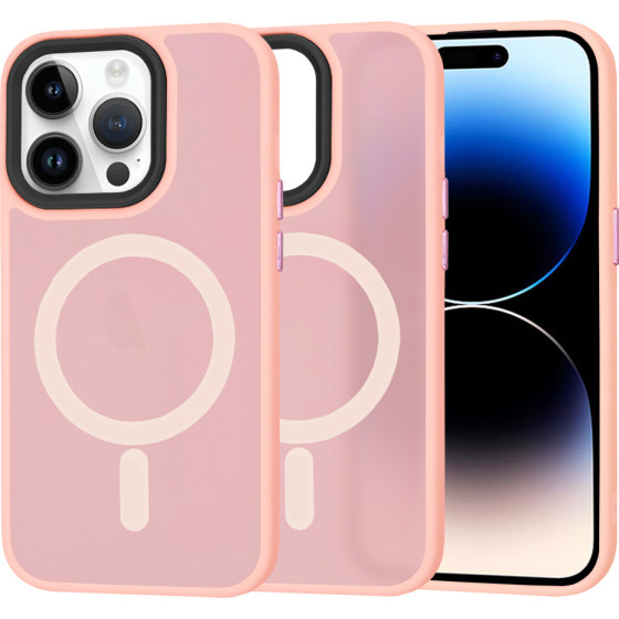Techsuit - HaloFrost MagSafe Series - iPhone 14 Pro - Pink