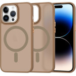 Techsuit - HaloFrost MagSafe Series - iPhone 14 Pro - Sandstone Brown