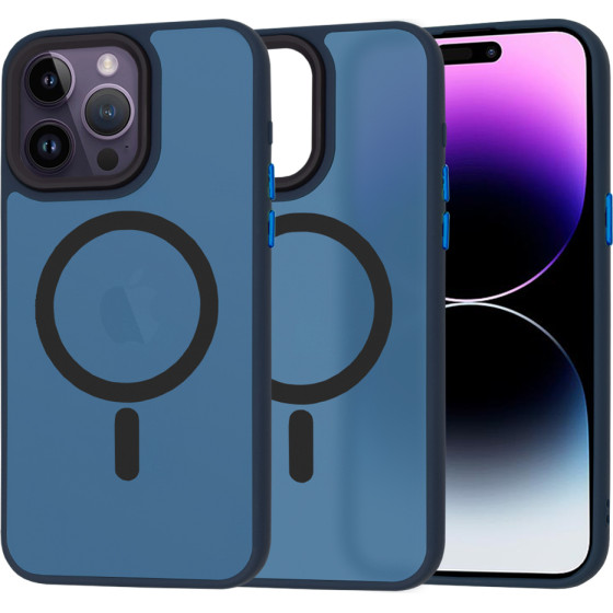 Techsuit - HaloFrost MagSafe Series - iPhone 14 Pro Max - Deep Blue
