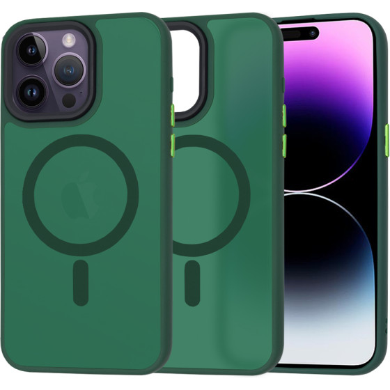 Techsuit - HaloFrost MagSafe Series - iPhone 14 Pro Max - Midnight Green