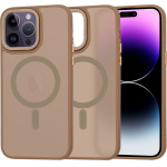 Techsuit - HaloFrost MagSafe Series - iPhone 14 Pro Max - Sandstone Brown