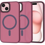 Techsuit - HaloFrost MagSafe Series - iPhone 15 - Bordeaux