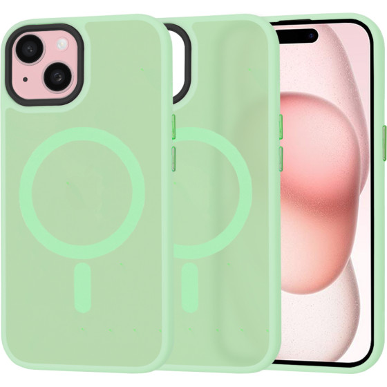 Techsuit - HaloFrost MagSafe Series - iPhone 15 - Light Green