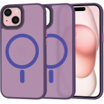 Techsuit - HaloFrost MagSafe Series - iPhone 15 - Deep Purple
