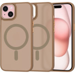 Techsuit - HaloFrost MagSafe Series - iPhone 15 - Sandstone Brown