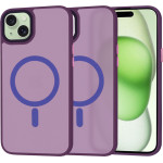 Techsuit - HaloFrost MagSafe Series - iPhone 15 Plus - Deep Purple