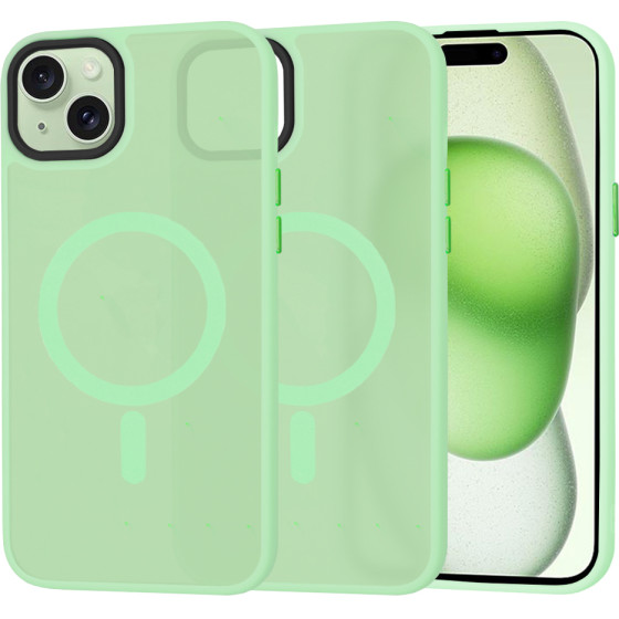 Techsuit - HaloFrost MagSafe Series - iPhone 15 Plus - Light Green
