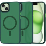 Techsuit - HaloFrost MagSafe Series - iPhone 15 Plus - Midnight Green