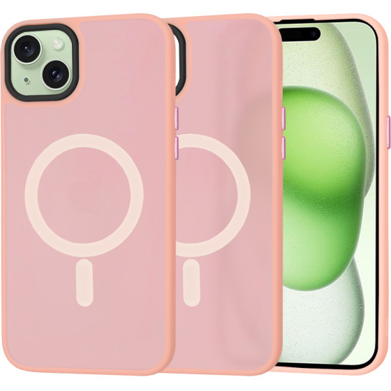 Techsuit - HaloFrost MagSafe Series - iPhone 15 Plus - Pink