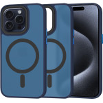 Techsuit - HaloFrost MagSafe Series - iPhone 15 Pro - Deep Blue