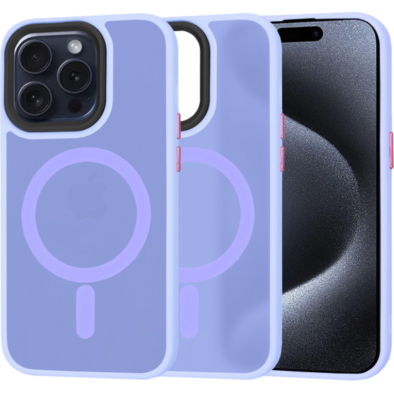 Techsuit - HaloFrost MagSafe Series - iPhone 15 Pro - Light Purple