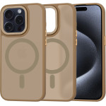 Techsuit - HaloFrost MagSafe Series - iPhone 15 Pro - Sandstone Brown