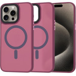Techsuit - HaloFrost MagSafe Series - iPhone 15 Pro Max - Bordeaux