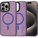 Techsuit - HaloFrost MagSafe Series - iPhone 15 Pro Max - Deep Purple