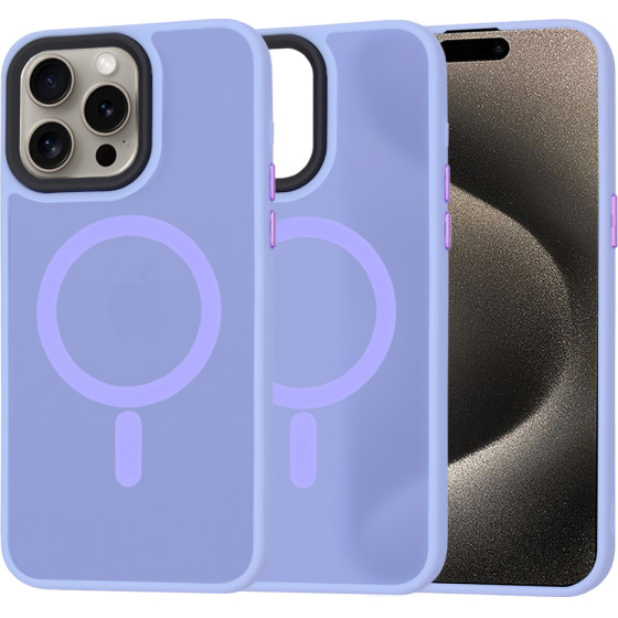 Techsuit - HaloFrost MagSafe Series - iPhone 15 Pro Max - Light Purple