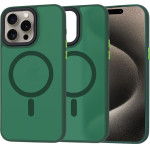 Techsuit - HaloFrost MagSafe Series - iPhone 15 Pro Max - Midnight Green