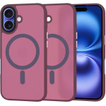 Techsuit - HaloFrost MagSafe Series - iPhone 16 - Bordeaux