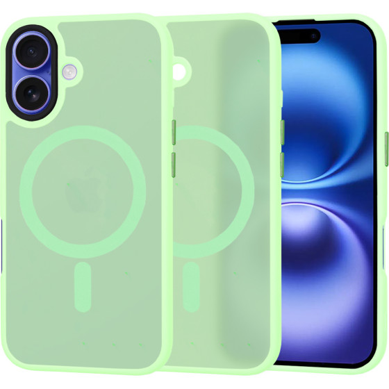 Techsuit - HaloFrost MagSafe Series - iPhone 16 - Light Green
