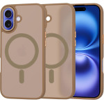 Techsuit - HaloFrost MagSafe Series - iPhone 16 - Sandstone Brown