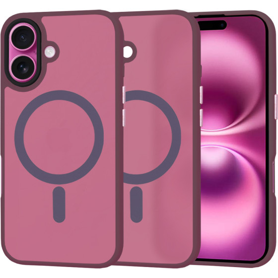 Techsuit - HaloFrost MagSafe Series - iPhone 16 Plus - Bordeaux