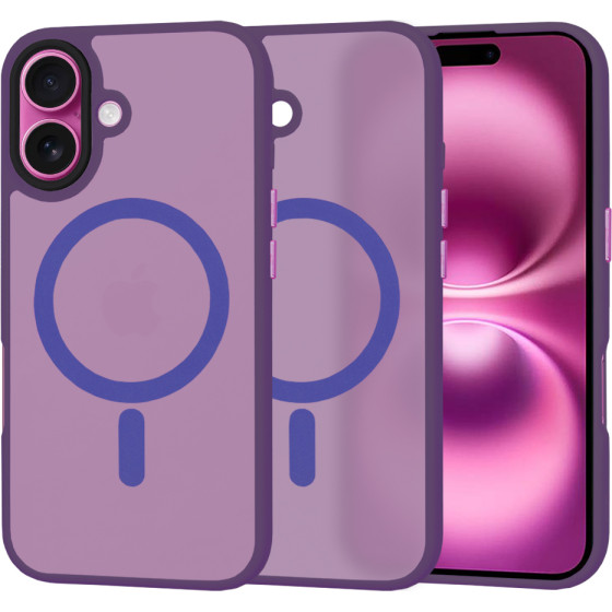 Techsuit - HaloFrost MagSafe Series - iPhone 16 Plus - Deep Purple
