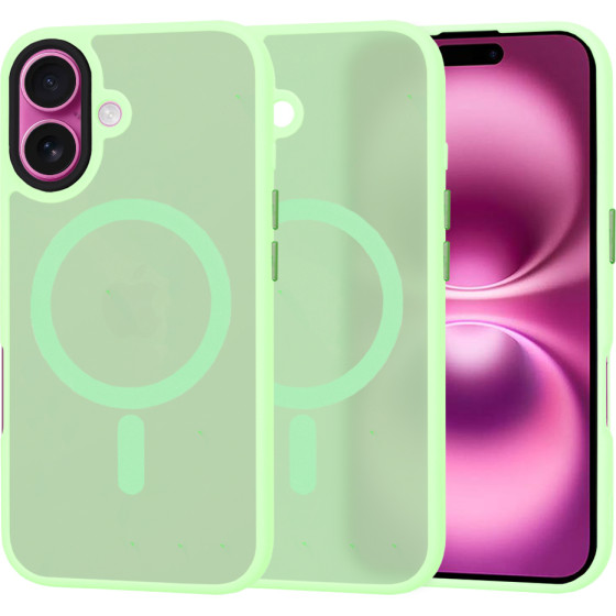 Techsuit - HaloFrost MagSafe Series - iPhone 16 Plus - Light Green