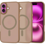 Techsuit - HaloFrost MagSafe Series - iPhone 16 Plus - Sandstone Brown
